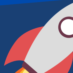 Illustration showing a rocket